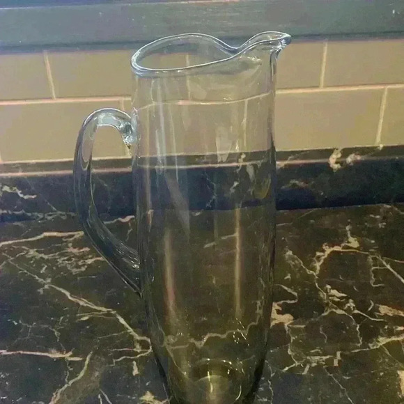 Vintage Glass Martini Cocktail  Pitcher W/Stir Stick - Picture 12 of 15